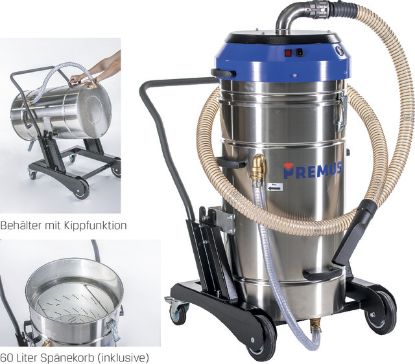 Slika SESALEC ZA OSTRUŽKE IN TKOČINE  140L 3.600W ELEKTRONSKI NADZOR ODTOČNE TEKOČINE