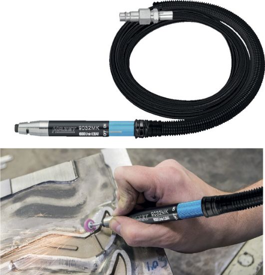 BRUSILNIK PNEVMATSKI RAVNI 6,3bar/D3,0mm s cevjo dolžine 1500mm (60000 obr./min)