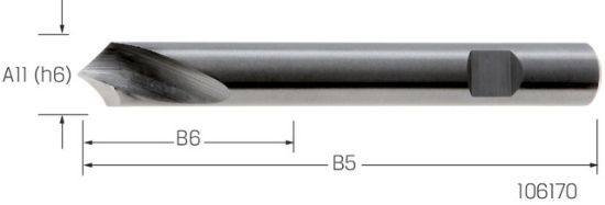 NC-Anbohrer VHM 90° ISO10898/N    3,00mm PREMUS