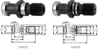 Slika Anzugsbolzen mit Bohrung DIN69872A    30xM12       KOCH