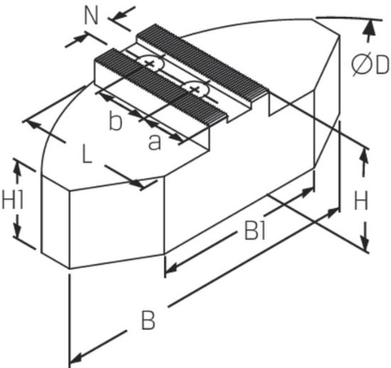 SWB-SM 160, SEGMENTBACKEN 16MNCR5, 1/16'X90°, N=17