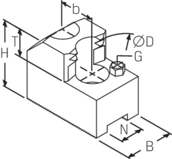 SZI 20-10, KRALLENBACKEN HART, 1/16'X90°, INNENSP.