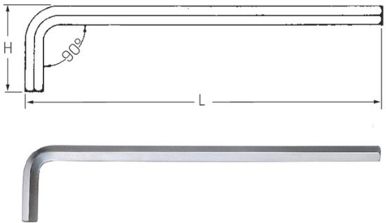 KLJUČ IMBUS DIN911 1,5mm - dolgi