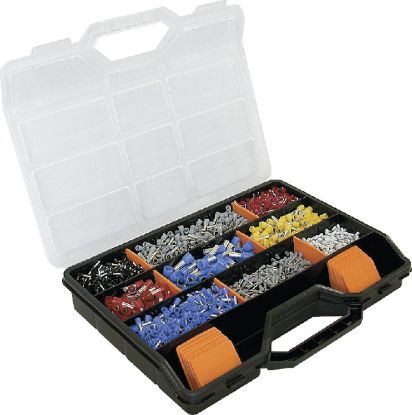 Slika ASORTIMA VOTLIC POLNO IZOLIRAN SIVA, RUMENA, RDEČA, MODRA (0,5-16,0mm) 1 gar =22