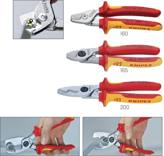 KNIPEX-VDE-Kabelschere 160 mm