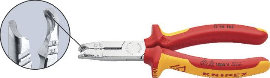 KNIPEX-VDE-Abmantelungszange mit Mehrkomponentenhülle