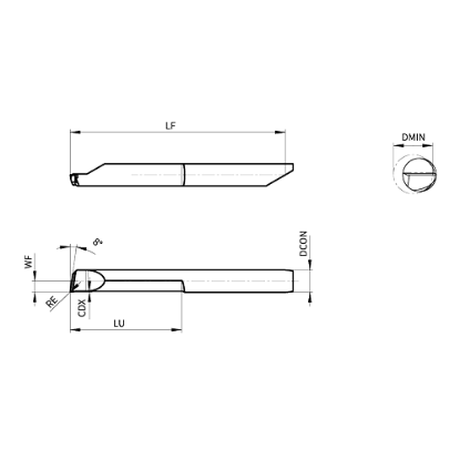 Slika Mikro nož za izvrtine ASIB, tip E, D/L