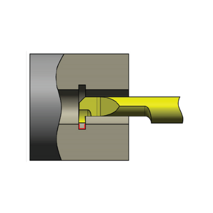Slika Mikro nož za utore ASIG, tip S, (Circlip), D/L