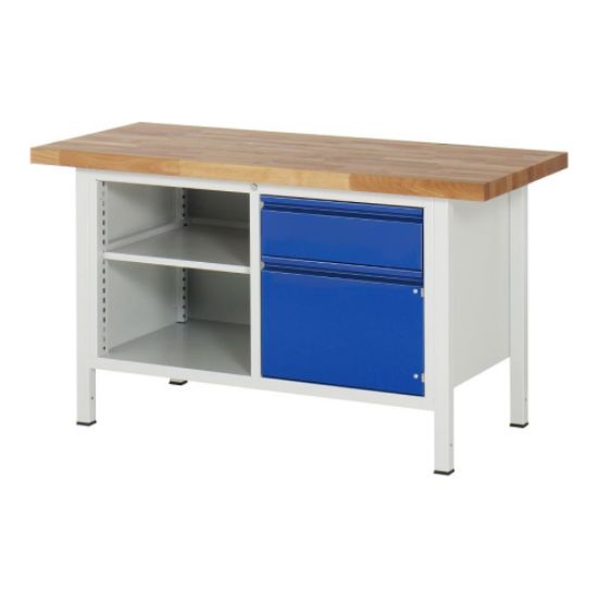 MIZA DELOVNA 1500X700MM NAST. VIŠINA 840-1040MM, RAL7035/RAL5010 (1X PREDAL + 1X