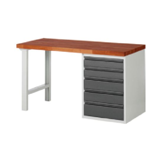 MIZA DELOVNA 2000X700MM NAST. VIŠINA 890MM, RAL7035/RAL7016 (5X PREDAL) RAU