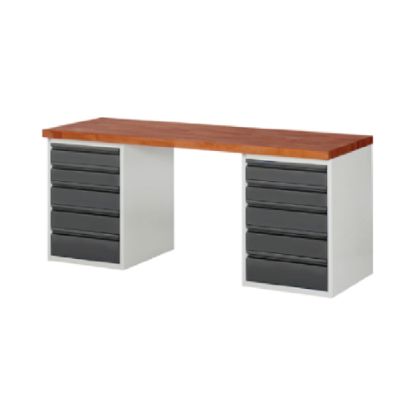 MIZA DELOVNA 2000X700MM NAST. VIŠINA 890MM, RAL7035/RAL7016 (10X PREDAL) RAU