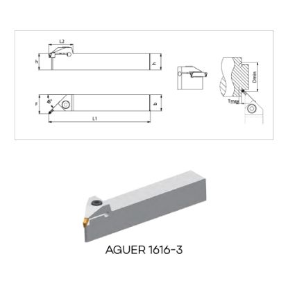Slika Držalo zunanje za zarezovanje - 45 stopinjsko AGUER/L_1616-3