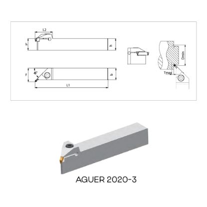 Slika Držalo zunanje za zarezovanje - 45 stopinjsko AGUER/L_2020-3
