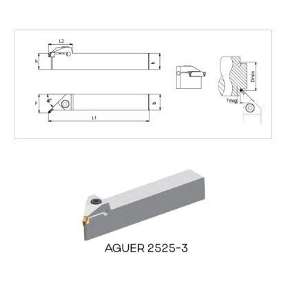 Slika Držalo zunanje za zarezovanje - 45 stopinjsko AGUER/L_2525-3