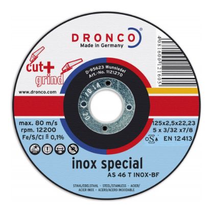 PLOŠČA REZALNA AS 46T INOX Special D125X1,6X22,23mm 