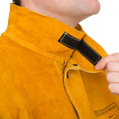 Slika Jakna delovna varilska iz gov.usnja, Golden brown, WELDAS, 44-2530