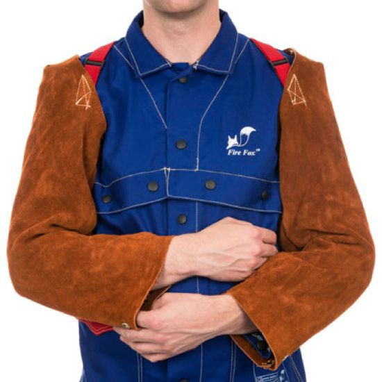 44-7023,NAROKAVNIK VARILSKI ZA ZAŠČITO ROK IN RAMEN, dol.58cm, WELDAS LAVA BROWN