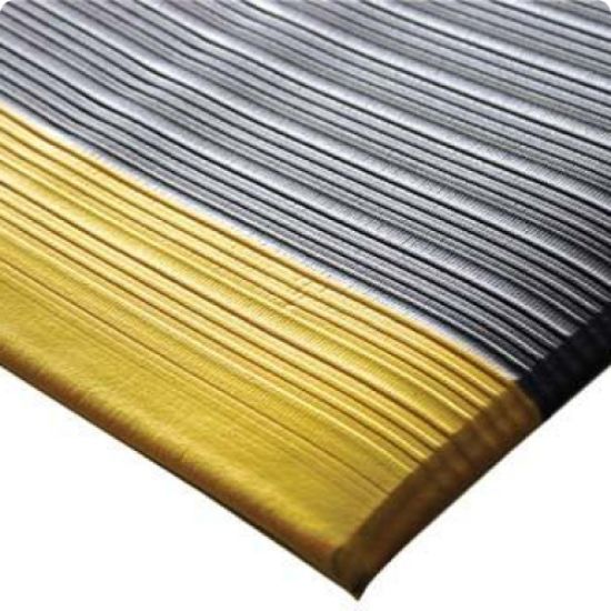 Anti-Ermüdungsmatte 0.6m x 0.9m, grau/gelb