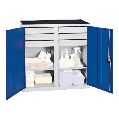 Materialschrank 2000 1000x1000x500 gr/bl 2FB