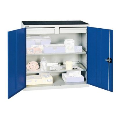 Materialschrank 2000 1000x1000x500 gr/bl 2SL