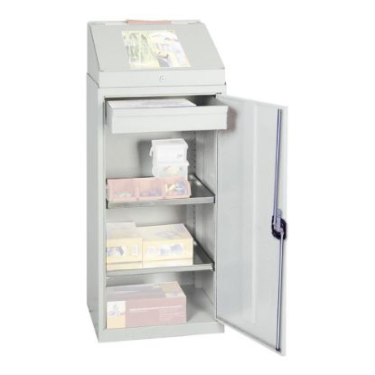 Materialschrank 2000 1210x500x500 grau / grau