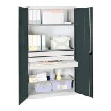 OMARA ZA ORODJE IN MATERIAL S 3 PREDALNIKI IN 3 POLICAMI, 1000X500X1800MM, ANTRA