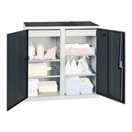 OMARA ZA ORODJE IN MATERIAL Z 2 PREDALNIKOMA IN 4 POLICAMI, 1000X500X1000MM, ANT