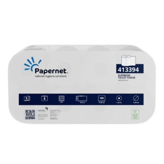 PAPIR TOALETNI, 3-SLOJNI, 8 ROLIC