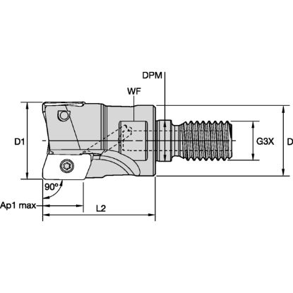 Slika GLAVA VSM11 D25mm Z=4 VSM11D025Z04M12XD11