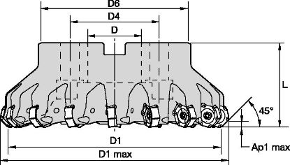 Slika REZKAR M1200 D250mm Z=20 M1200D250Z20HN09