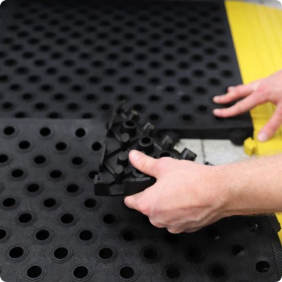 Anti-Ermüdungsmatte Fatigue Lock schwarz