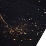 Bodenbelag Yoga Solid Spark schwarz, 90 x 90 cm -MILTEX-