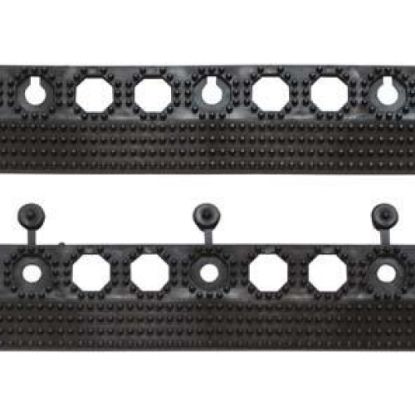 Leiste Yoga Grid, mit Steckern 50 x 6 cm, schwarz