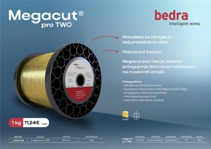 Slika ŽICA ZA EROZIJO Mega Cut PRO TWO 0,250mm/DIN160 8kg (1000MPa) (V3021734-P)