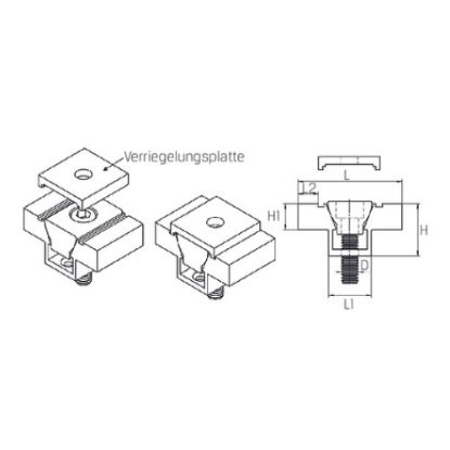 Slika Formschluss-Doppelkeilspanner M6