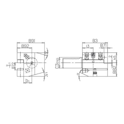 Slika Držalo VDI DIN69880 oblika C2 levi 233550
