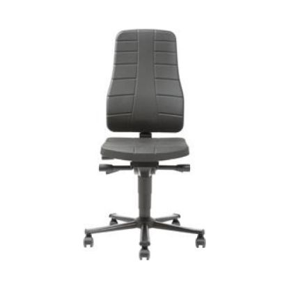 Arbeitsdrehstuhl All-In-One m. Rollen, PU-Schaum