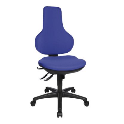 Bürodrehstuhl Ergo Point Bezug blau