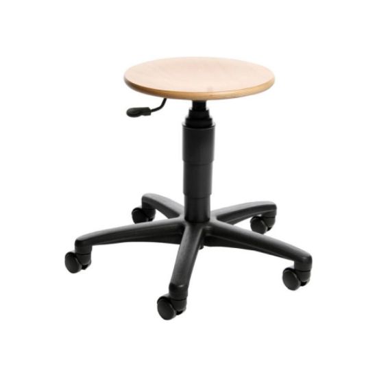 Drehhocker TEC 60 Holz Rundsitz