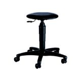 Drehhocker TEC 60 Kunstledersitz schwarz