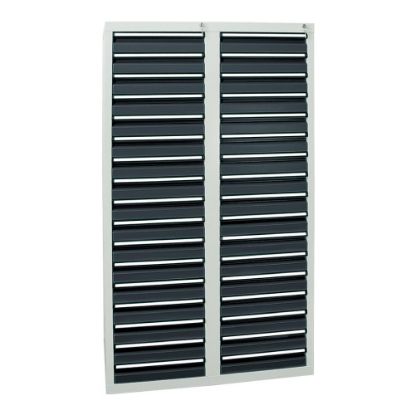 REGAL DELOVNI, 1000X500X1800MM, ŠT. PREDALOV: 24, ANTRACID, STUMPF