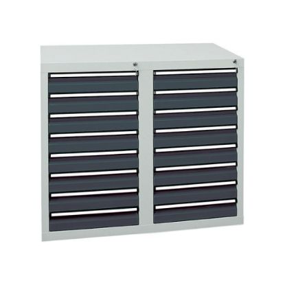 REGAL DELOVNI, 1000X500X900MM, ŠT. PREDALOV: 16, ANTRACID, STUMPF