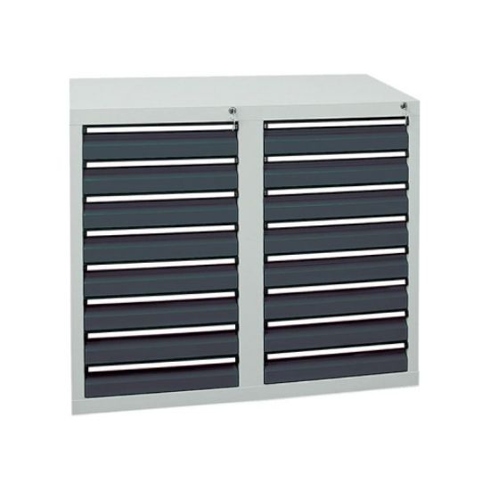 REGAL DELOVNI, 1000X500X900MM, ŠT. PREDALOV: 16, ANTRACID, STUMPF