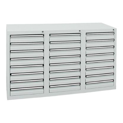 REGAL DELOVNI, 1500X500X900MM, ŠT. PREDALOV: 24, SIVA, STUMPF