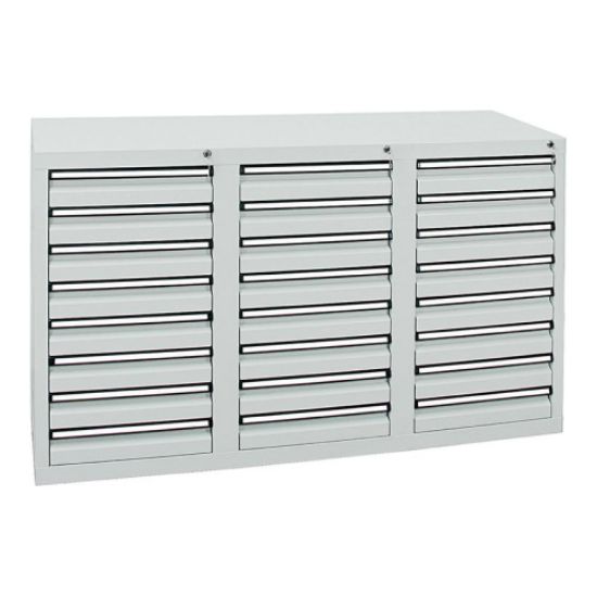 REGAL DELOVNI, 1500X500X900MM, ŠT. PREDALOV: 24, SIVA, STUMPF