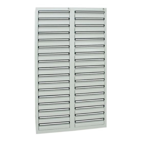 REGAL DELOVNI, 1000X500X1800MM, ŠT. PREDALOV: 24, SIVA, STUMPF