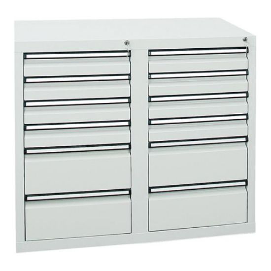 Schubladenschrank 12 SLR 900x1000x500 mm grau