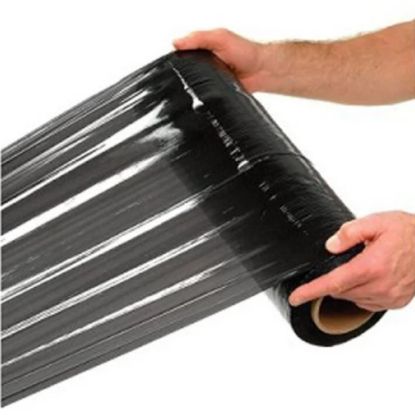 FOLIJA ZA OVIJANJE prozorna (STRETCH) širine 500mm - 3Kg /23um črna  