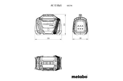 Slika BATERIJSKI KOMPRESOR AK 18 Multi METABO