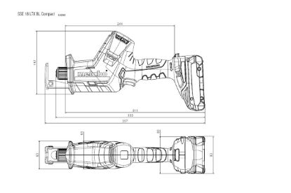 Slika BATERIJSKA SABLJASTA ŽAGA SSE 18 LTX BL COMPACT